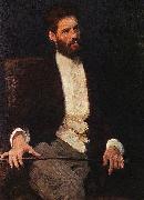Ilya Repin Portrait of sculptor Mark Matveevich Antokolski oil painting on canvas